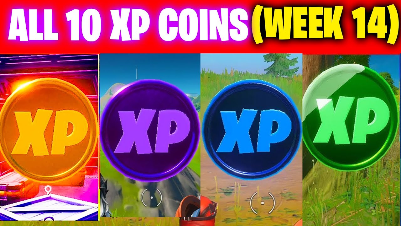 All XP COINS LOCATIONS IN FORTNITE SEASON 5 Chapter 2 (WEEK 14)