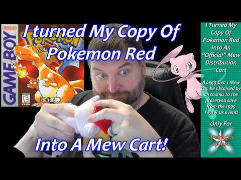 Pokemon GEN1 YOSHIRA Mew Red Distribution Cart Save Download