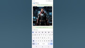 I asked Whatsapp Meta AI to Draw Happy Avengers #whatsapp #meta #ai