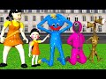 Nick Rescue Child Doll Squid Game Drop in Road - Scary Teacher 3D Huggy Wuggy and Siren Head