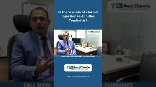 Is there a role of steroid injection in Achilles tendinitis?