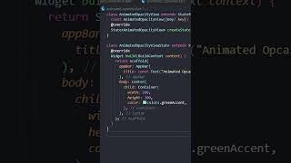 Flutter Animated Cross Fade Opacity | Flutter Animation Tutorial #shorts