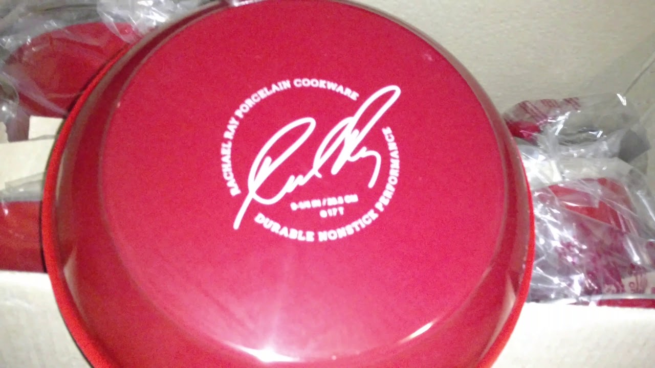 Rachael Ray 16pc Hard Enamel Cookware Set