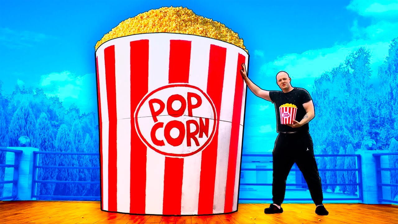 Ho riempito un secchiello gigante di 1.000.000 di popcorn da VANZAI