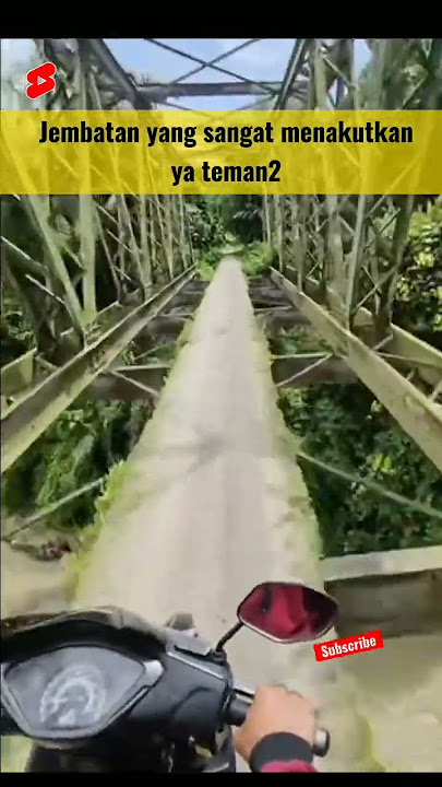 lewati jembatan ini harus nyali yang kuat #funny #viral