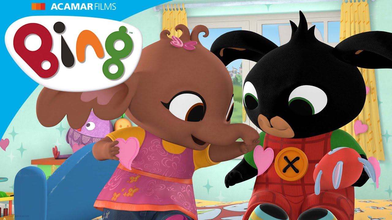 Bing e Sula stanno attaccando adesivi a forma di cuore sulle loro cose preferite! | Bing Italiano