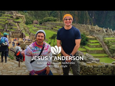 Jesus y Anderson agradecidos por el viaje con MACHUPICCHU COLOMBIA by Kintu