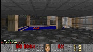 Full The Ultimate Doom (E1M1 Hangar): Nightmare 100%+Items (Map Author: John Romero) w/ PS5 Gamepad Update