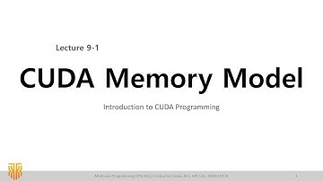 [MP] Lec 9. CUDA Memory Model (1/4) - CUDA memory hierarchy / CUDA 강의