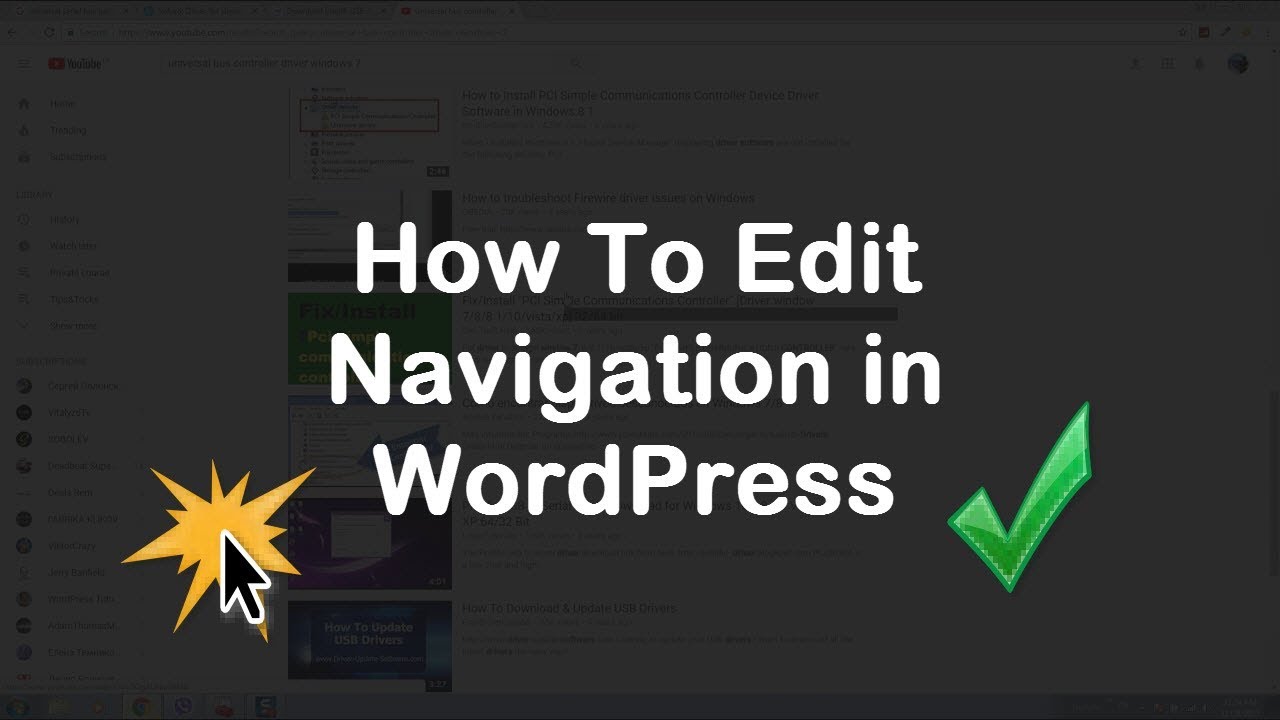 How to edit navigation in WordPress website in less then 4 minutes