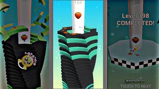 AMAZING STACKBALL CRUSH 3D 😍 LV 198  #stackball #shorts #game #gaming screenshot 4