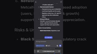 I asked DeepSeek (a new, powerful, open source Chinese ai) to make a bitcoin price prediction