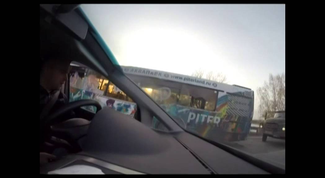 ДТП в Спб. Автобус и грузовик.