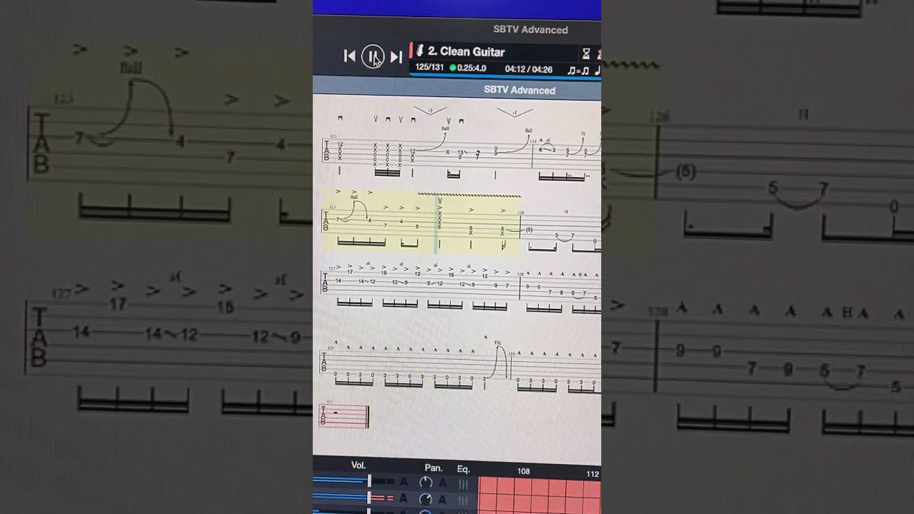 Subway to Venus - Guitar Tabs - Second Guitar Solo