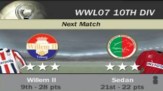 FIFA 07 | WWL 07 10th Division Week 21 Match 4 - Willem II vs Sedan [AI vs AI]