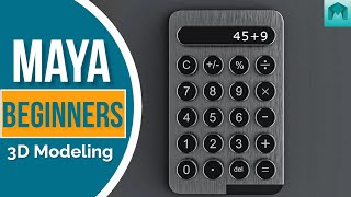 Hard surface modeling|Sci-Fi Calculator 3D Modeling in Maya | Step-by-Step Tutorial screenshot 1