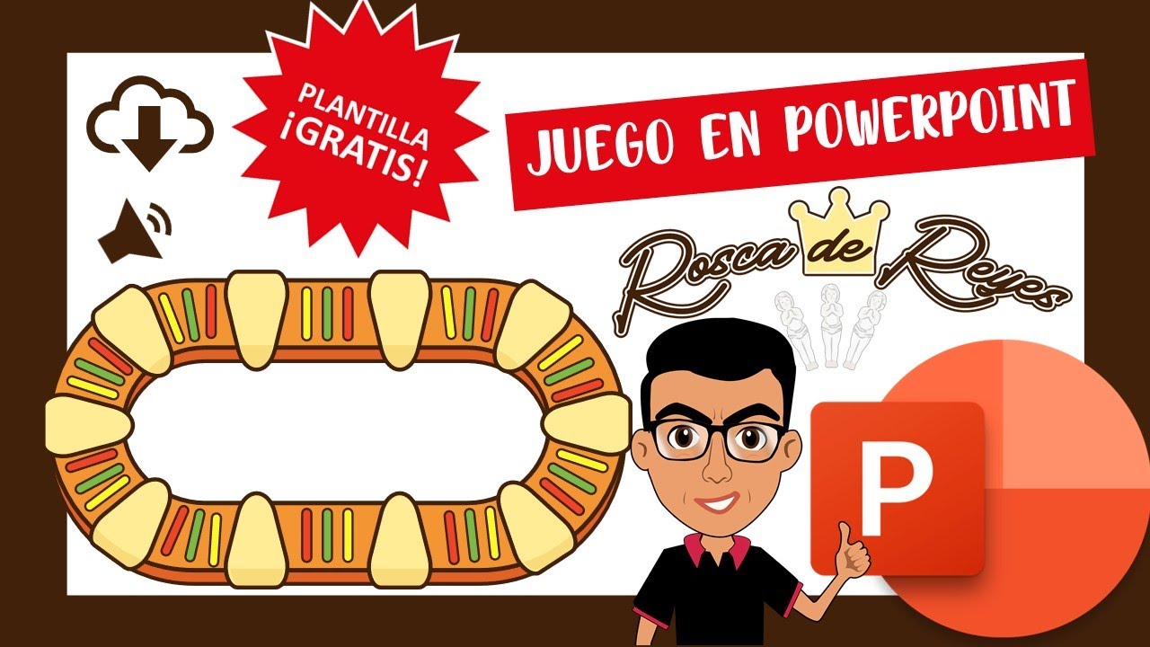 Rosca de Reyes 👑👑👑 en POWERPOINT | Plantilla Gratis 🎁🎁🎁 | Para preguntas y respuestas