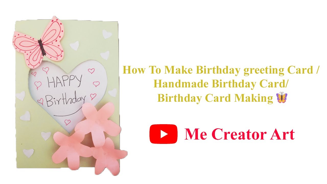 How To Make Birthday greeting Card / Handmade Birthday Card/ Birthday ...