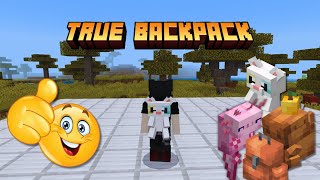 El mejor addon de mochilas 😱🎒  (True Backpack) Minecraft PE 1.21