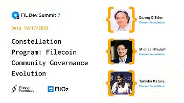 Constellation Program: Filecoin Community Governance Evolution