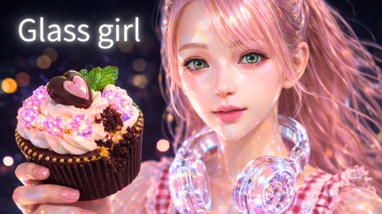 【AIシネマ】光る魔法の種を拾って…？！｜ガラスの女の子のバレンタイン