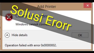 Kesalahan Printer 0x00000002