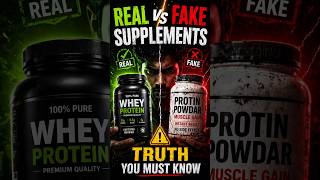 Real vs Fake Supplements ⚠️ Truth You Must Know. #shorts