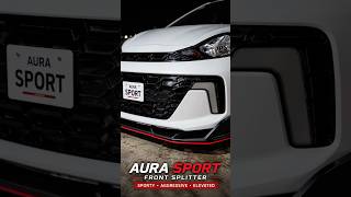 Hyundai Aura Sport Look Front Splitter Installation #yt #viral #caraccessories #trending