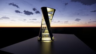 Twisted High-rise Building in Revit