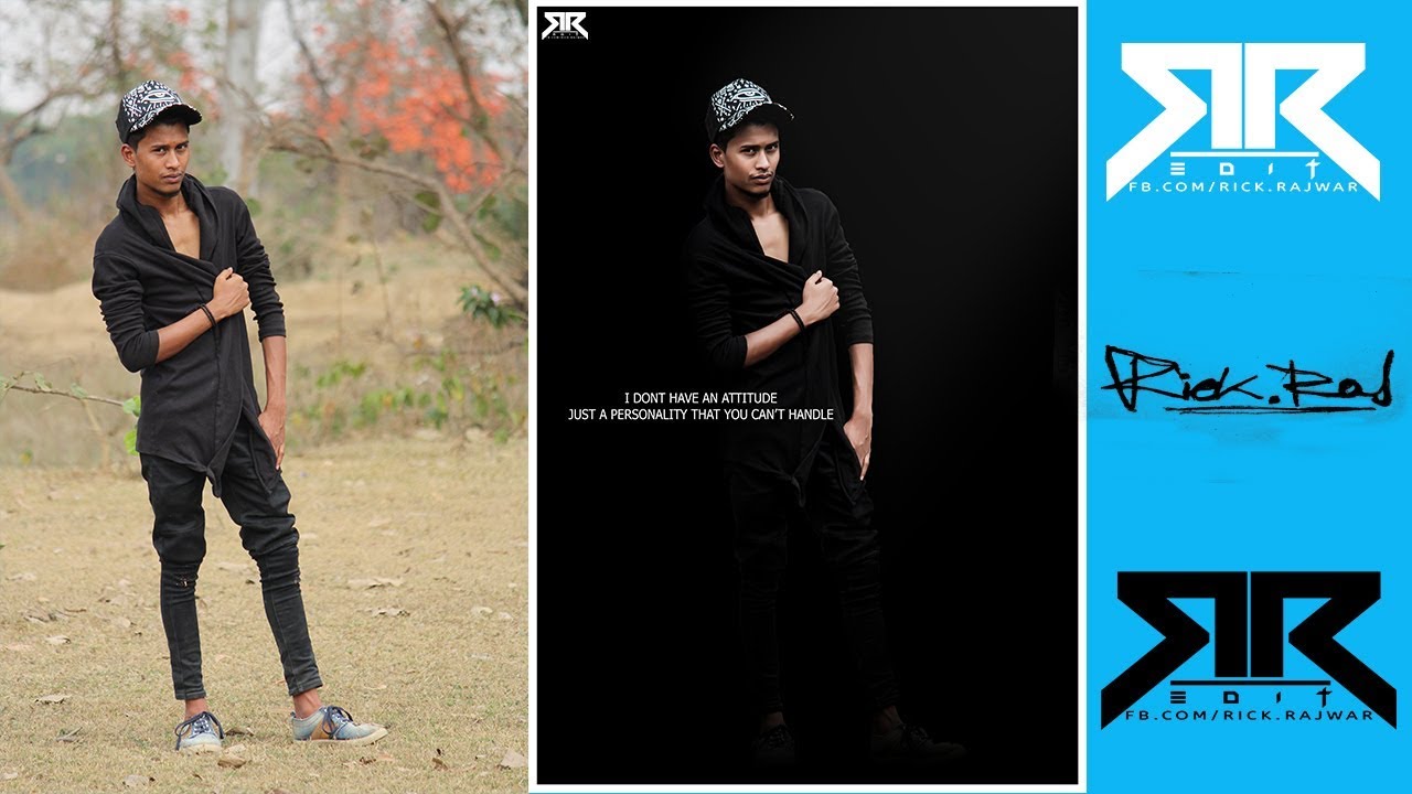 Photoshope cc tutorial: Classic Dark Background Manipulation | Dark Edit | Editing | Rick Raj