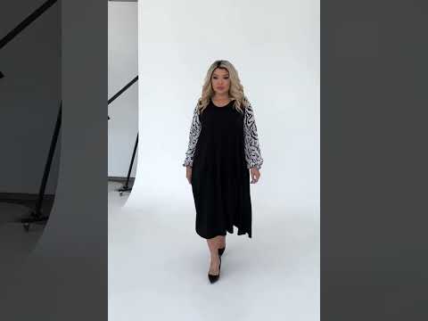 Сукня креп-дайвінг батал, видео 1