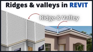 Revit tutorials_ How to model a ridge, valley and hip in Revit.
