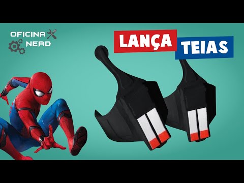 Como fazer o lançador de teias do Homem aranha 🕸️ - Oficina Nerd