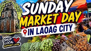 【4K】LAOAG CITY | SUNDAY MARKET DAY MAY 24, 2026