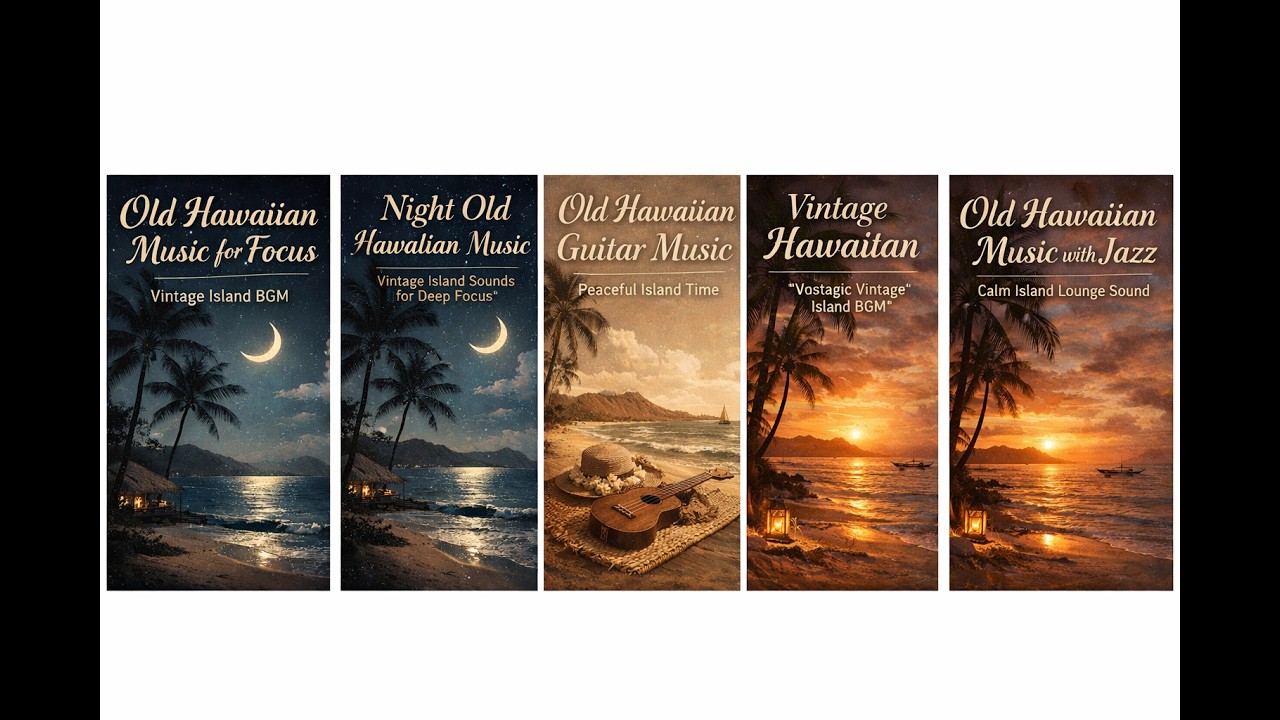 【作業用BGM】Old Hawaiian Music for Focus #4｜Vintage Hawaiian Instrumental