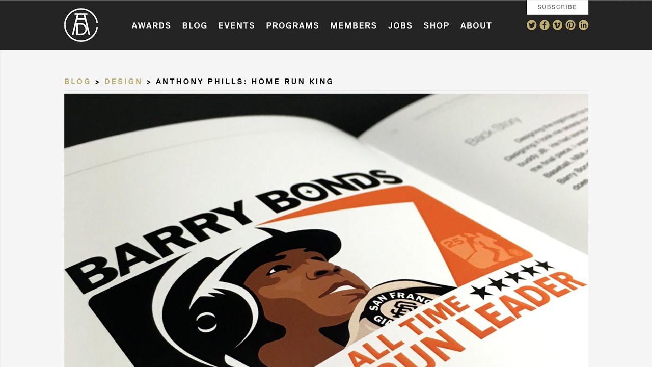 Art Directors Club - Anthony Phills: Home Run King