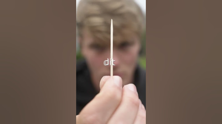 Ik Leerde Hoe Je Een Tandenstoker Gooit!