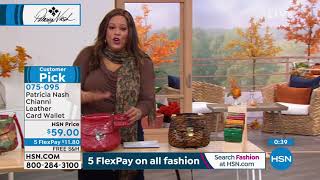 Patricia Nash Chianni Leather Card Wallet with RFID