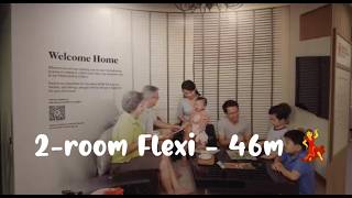 HDB Showroom Tour. 2-room Flexi – 46 square metres in full stunning 4K ProRes video.