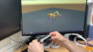 Spot Robot & ST-Arm in Unity connected to Realsense d435i with ROS