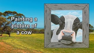 Painting a picture of a Cow