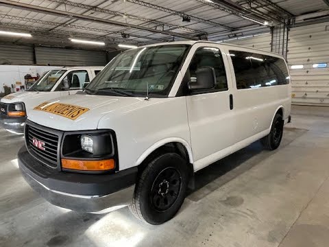 2014 GMC School Van 6 Units walkaround video