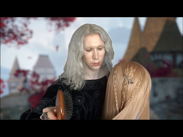ASMR Targaryen Prince Styles Your Hair | Fantasy Roleplay (brushing, scalp massage, haircut)