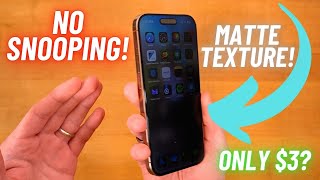 Famous Matte Privacy Screen Protector for iPhone 16 Pro: You NEED This! Profile