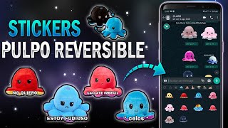 LOS NUEVOS STICKERS DEL PULPO  PARA WHATSAPP 🐙💜 | LOS MAS GRACIOSOS Y TÓXICOS 🤣👌🏻 | 2020 screenshot 3