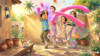 A Quiet Holi | Indian Ghibli-Style Slow Living screenshot 1