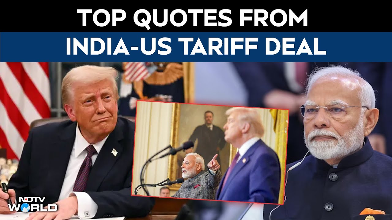 US India Tariff News | Top Quotes From India-US Tariff Deal - YouTube