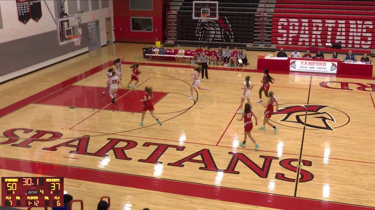 Sanford vs South Portland High School Girls' Varsity Basketball YouTube