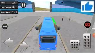 Flying  BUS Driving  Simulator 2019 Free BUS  Games / উড়ন্ত বাস গাড়ি গেম 1 nebel     Tuber Gang screenshot 3