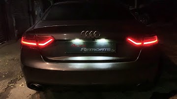 Full dynamic sweeping tail light indicators for the B8 Audi A5